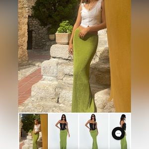 Princess Polly “Harriet Maxi Skirt Green”